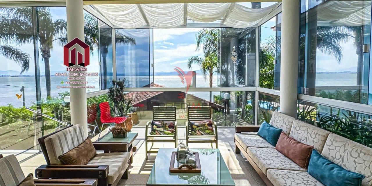 Casa Exclusiva Frente Mar em Florian&oacute;polis Cacup&eacute;  5 Quartos com Acesso Privativo &agrave; Praia Servidão Cacupé Florianópolis - 