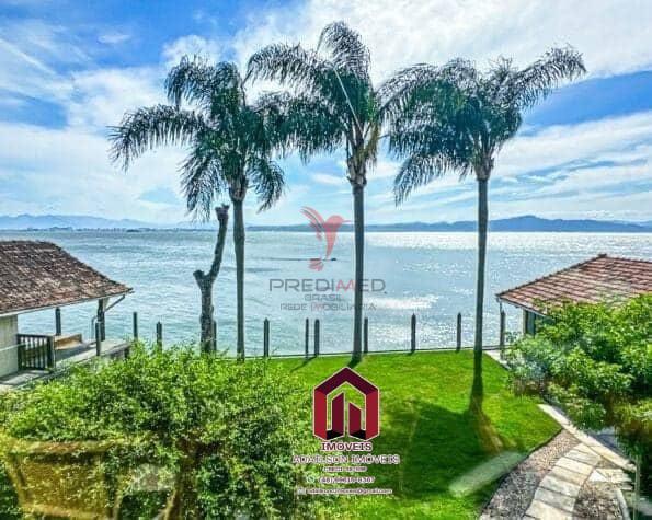 Casa Exclusiva Frente Mar em Florian&oacute;polis Cacup&eacute;  5 Quartos com Acesso Privativo &agrave; Praia Servidão Cacupé Florianópolis - 