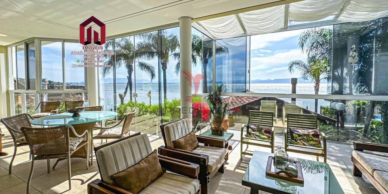 Casa Exclusiva Frente Mar em Florian&oacute;polis Cacup&eacute;  5 Quartos com Acesso Privativo &agrave; Praia Servidão Cacupé Florianópolis - 