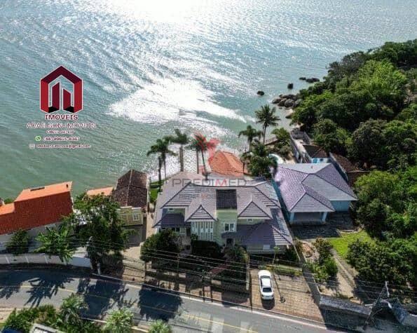 Casa Exclusiva Frente Mar em Florian&oacute;polis Cacup&eacute;  5 Quartos com Acesso Privativo &agrave; Praia Servidão Cacupé Florianópolis - 
