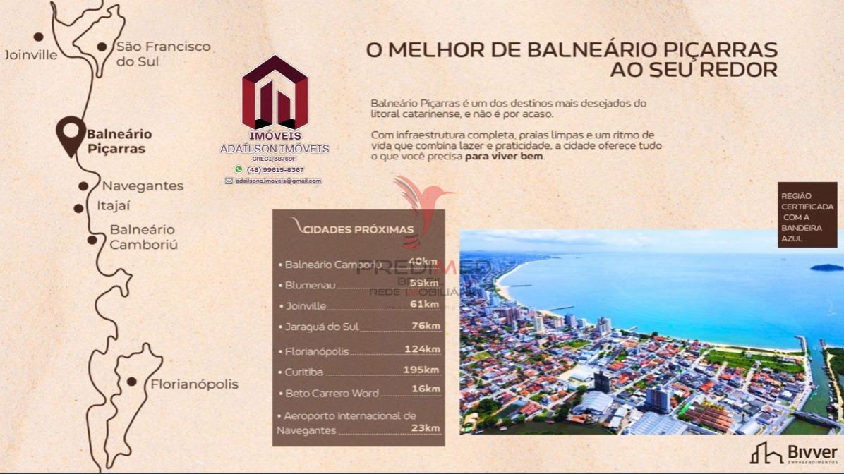 Apartamentos 1, 33m2 e 2 Dorm 58m2 no Bivver Residence Em Pi&ccedil;arras SC BRASIL  Balneário Piçarras - 