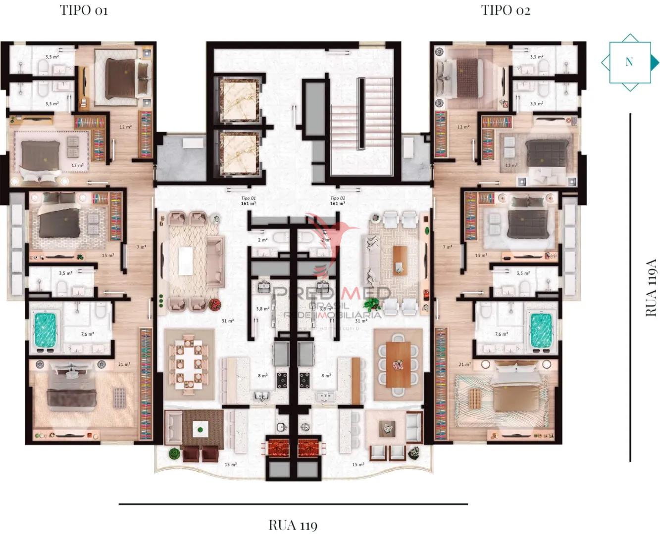 Apartamento, 4 quartos, 161 m² - Foto 9