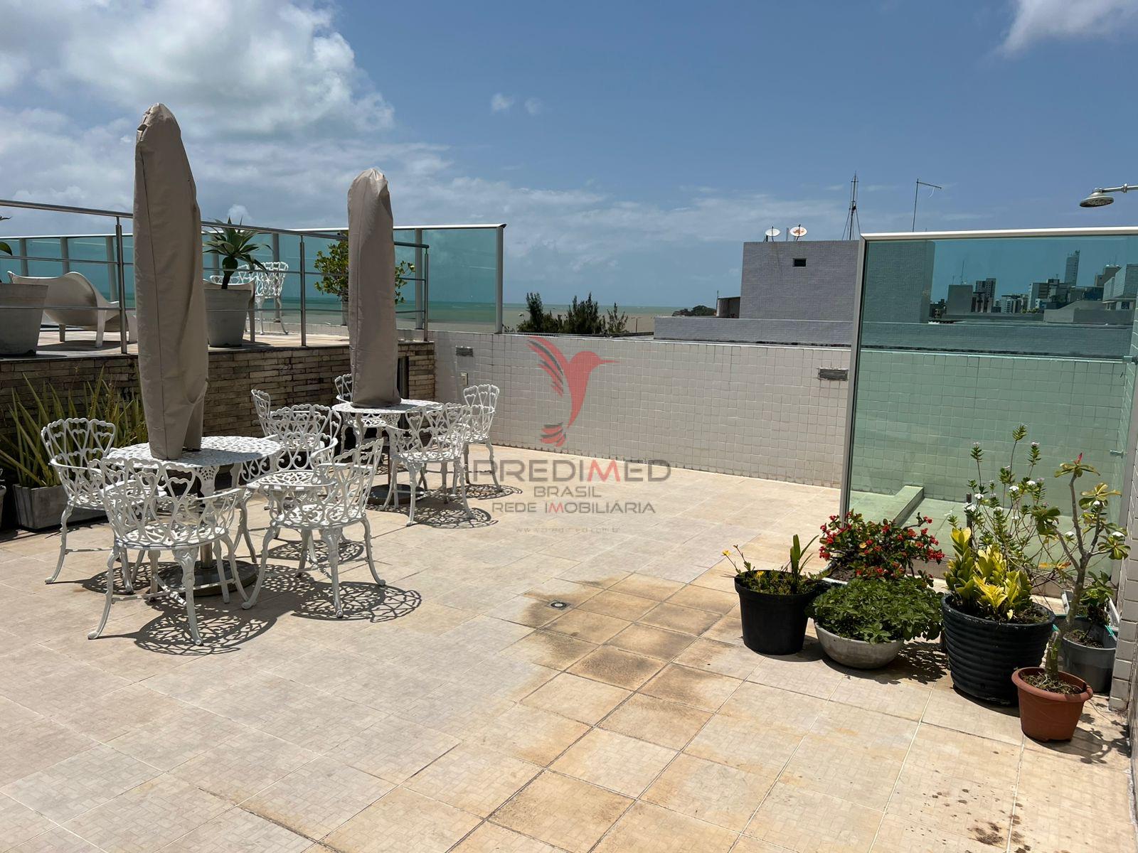 Apartamento no bairro Mana&iacute;ra a beira mar Avenida João Maurício João Pessoa - 