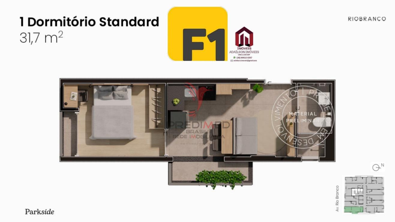 Apartamento, 1 quarto, 17 m² - Foto 33