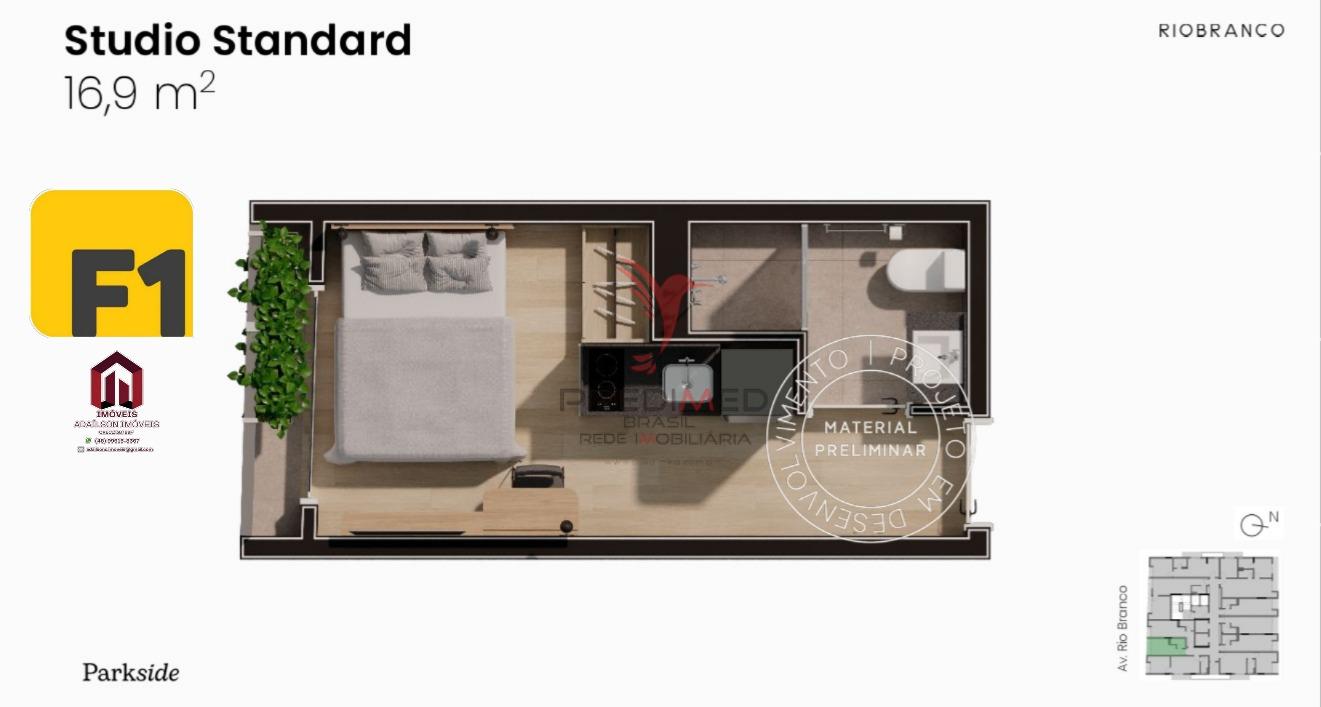 Apartamentos &agrave; venda no Parkside Rio Branco Florian&oacute;polis SC Brasil Avenida Rio Branco Florianópolis - 