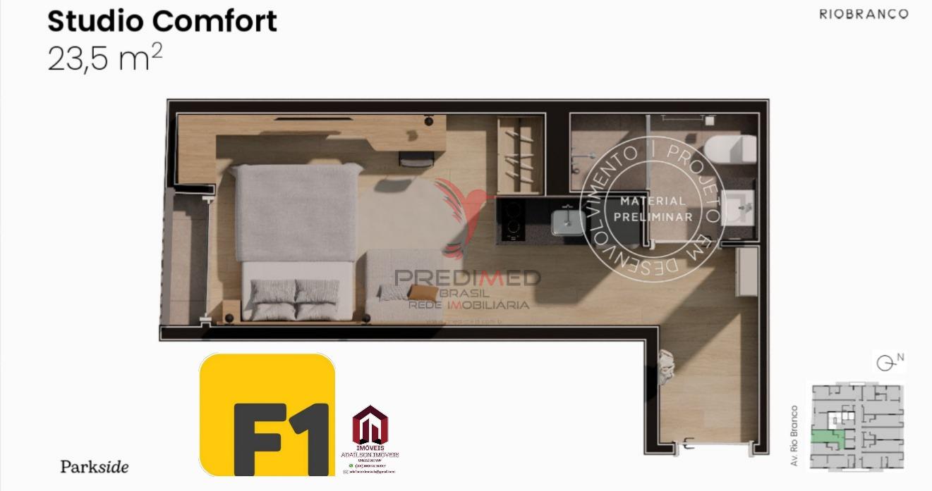Apartamento, 1 quarto, 17 m² - Foto 32