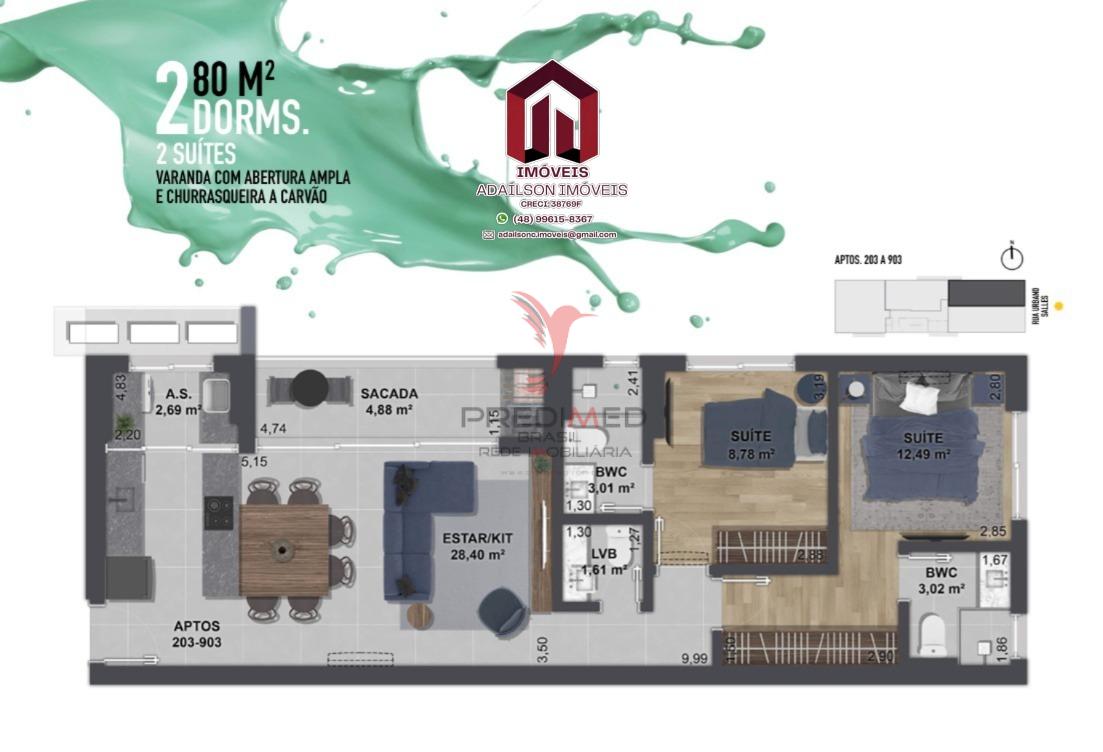 Urban Residencial Lumis Centro - Florian&oacute;polis - Santa Catarina Brasil Rua Desembargador Urbano Salles Florianópolis - 