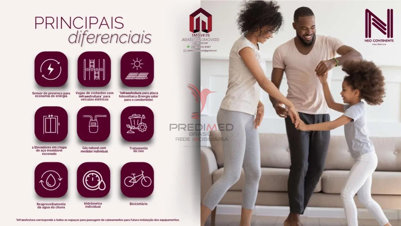 Neo Continente Residence Bairro Estreito Florian&oacute;polis SC Brasil Rua Líbia Cruz Florianópolis - 