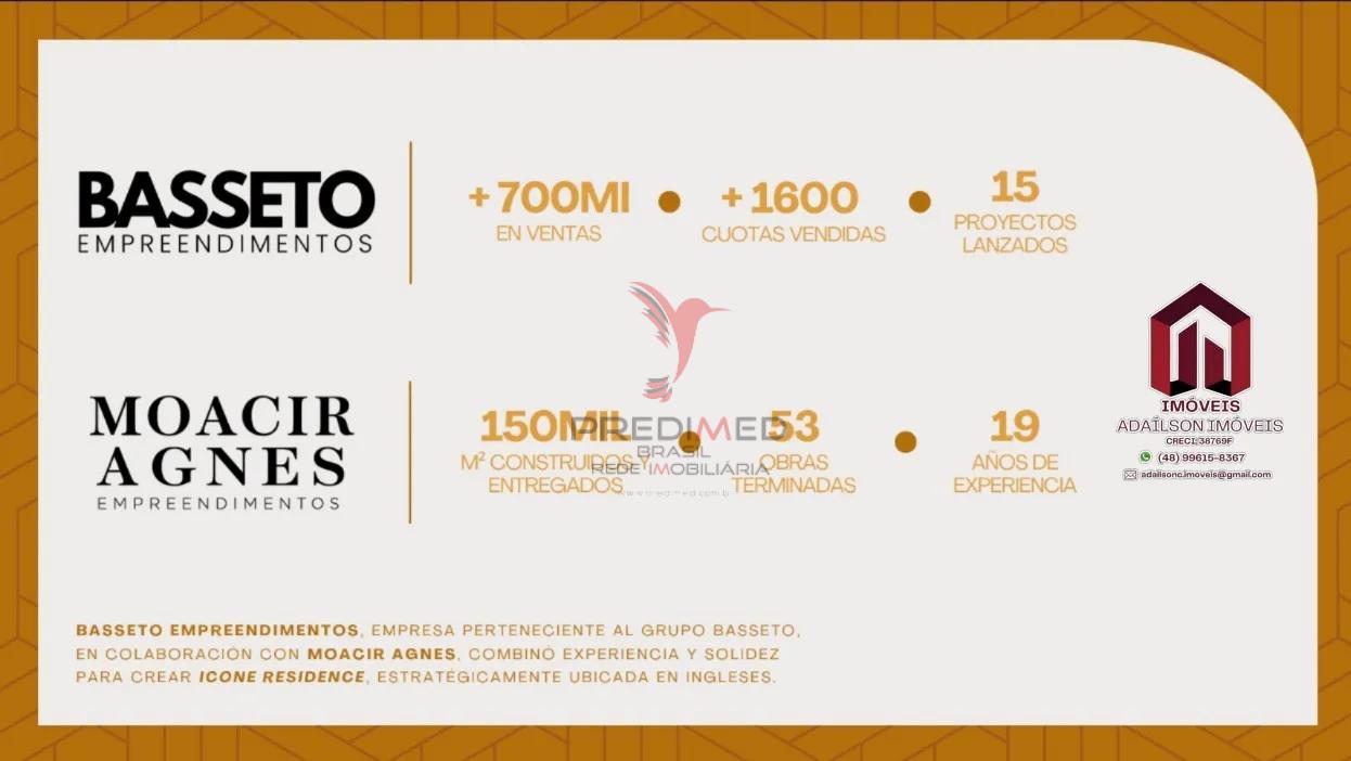 Unidades habitacionais do Icone Residence Florian&oacute;polis SC Brasil Rua dos Lordes Florianópolis - 