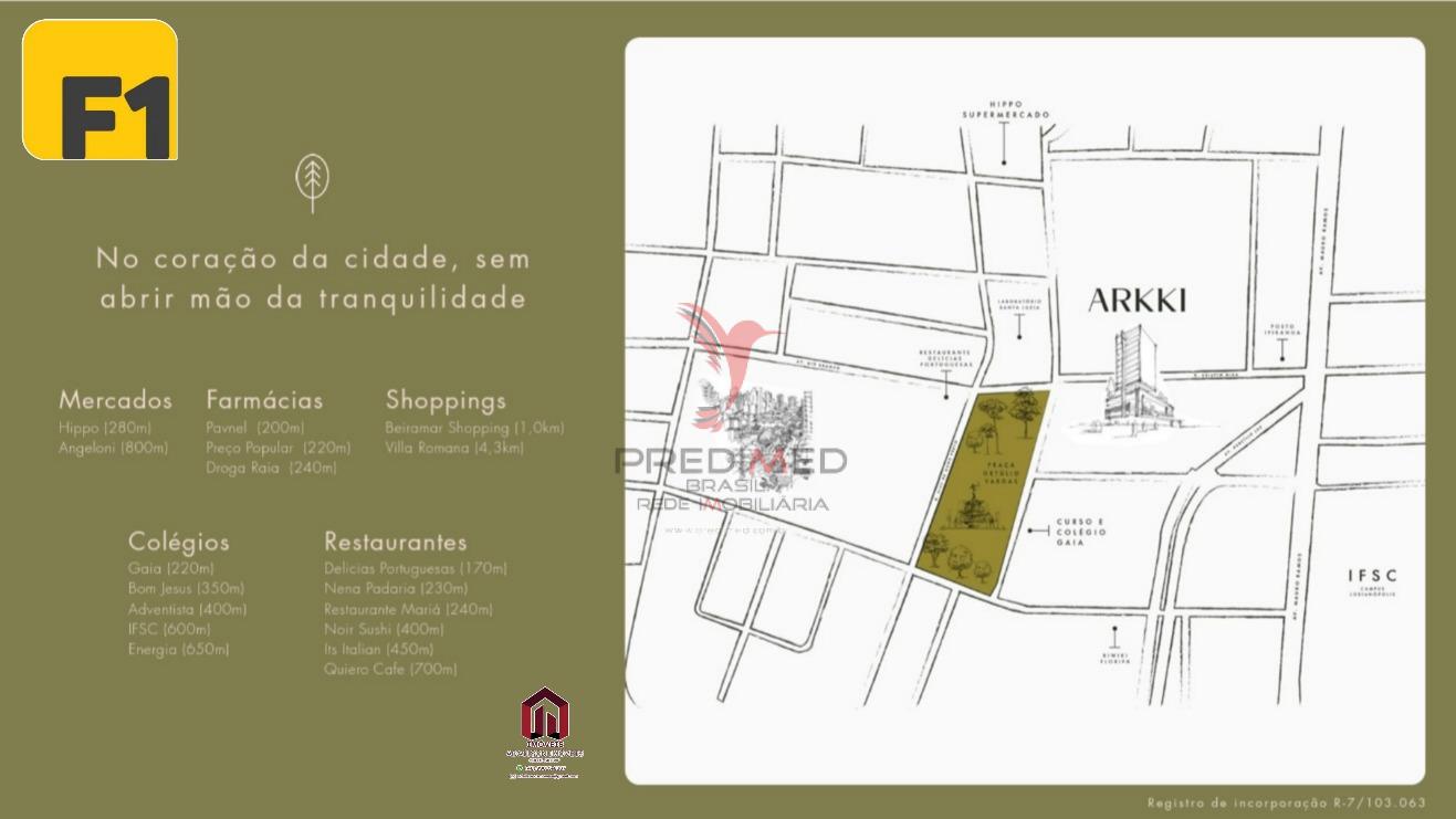 lan&ccedil;amento Residencial  ARkki no Centro de Florian&oacute;polis SC Brasil Rua Crispim Mira Florianópolis - 