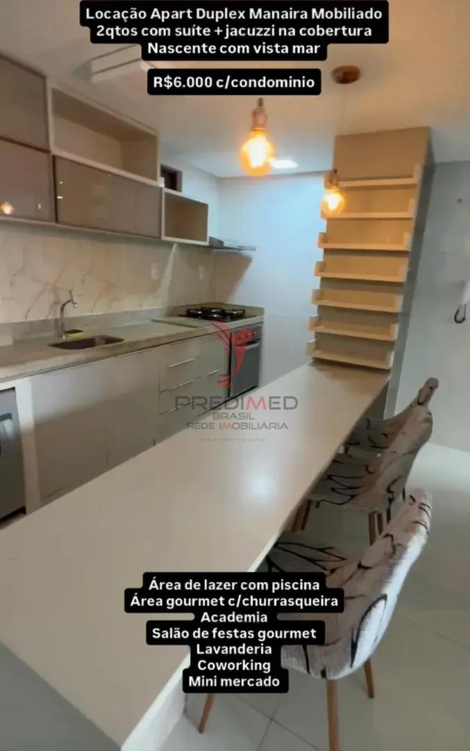 ALUGO COBERTURA MOBILADA,COM VISTA MAR em Manaira, Jo&atilde;o Pessoa Rua Coronel Severino Lucena João Pessoa - 