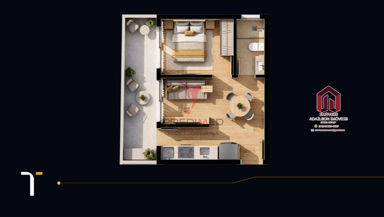 Unidades habitacionais do Rise aptos de 1 e 2 Dormit&oacute;rios Centro Florian&oacute;polis SC Brasil Rua Tenente Silveira Florianópolis - 