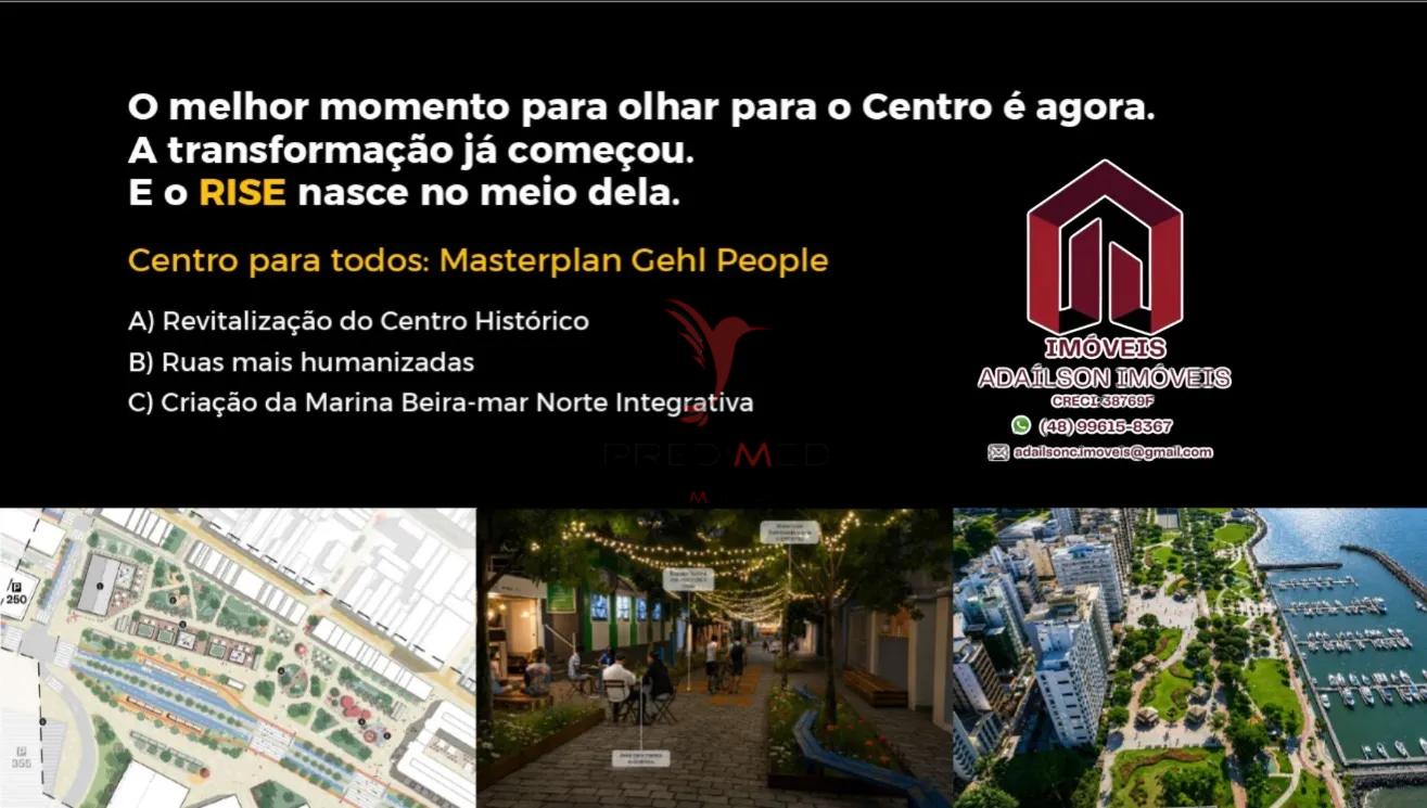 Unidades habitacionais do Rise aptos de 1 e 2 Dormit&oacute;rios Centro Florian&oacute;polis SC Brasil Rua Tenente Silveira Florianópolis - 