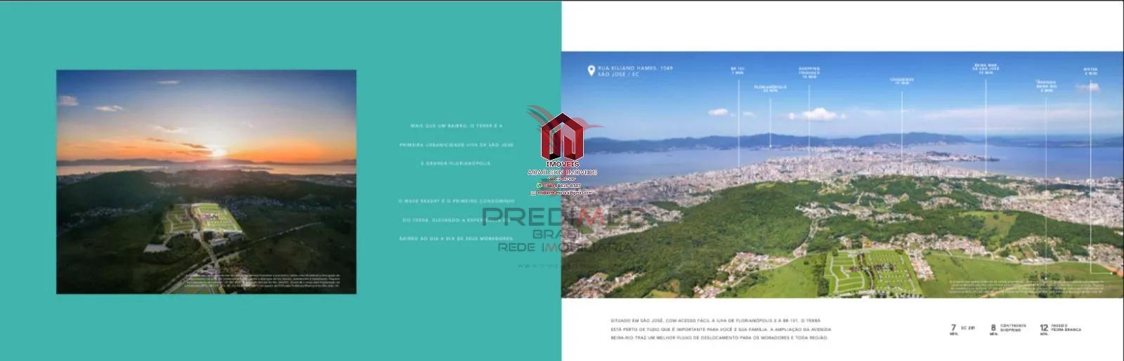 Golden Resort Lotes em at&eacute; 240xx em Condom&iacute;nio Fechado em SAO JOSE SC BRASIL Rua Kiliano Hames São José - 