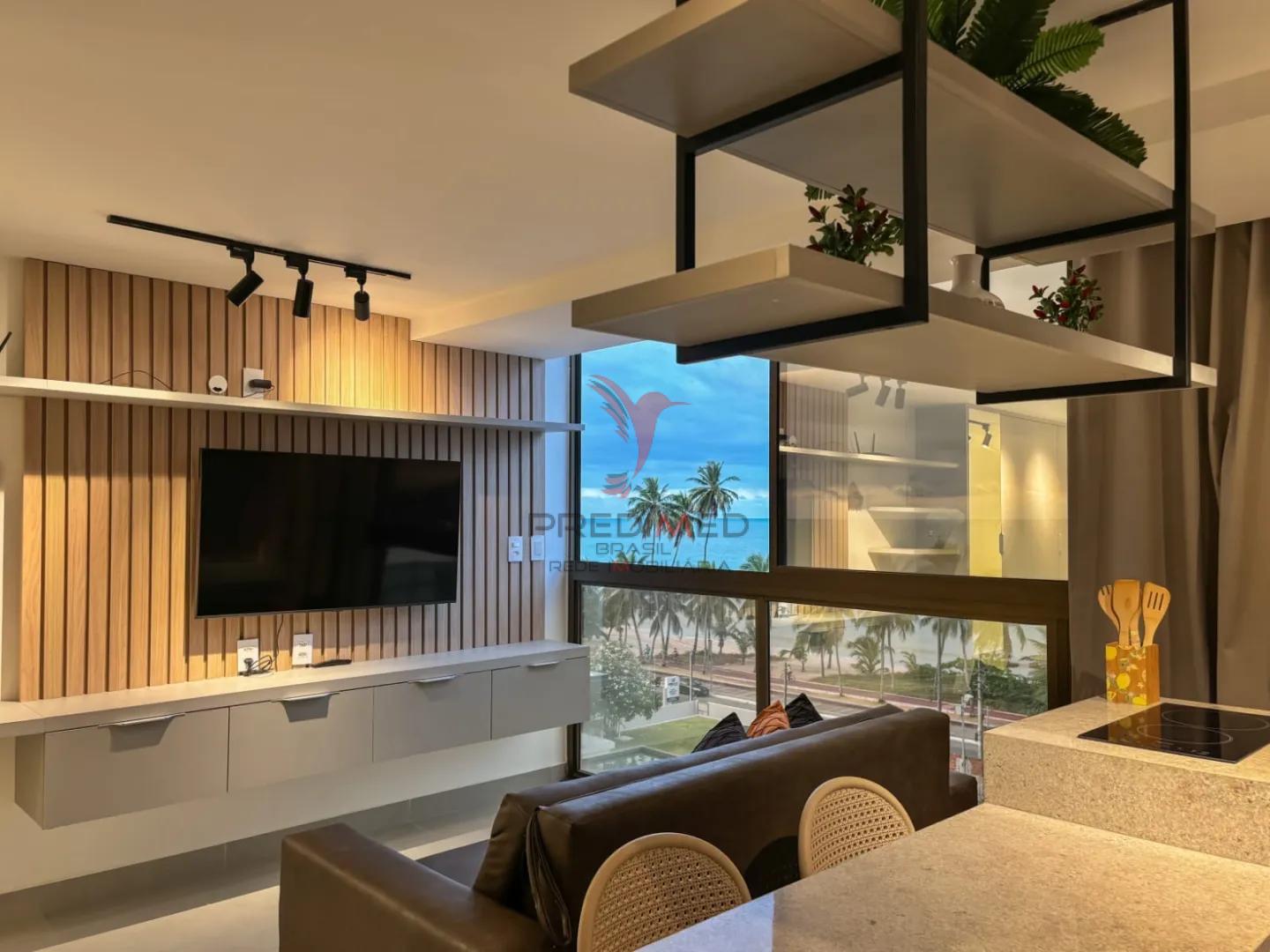 Flat com Vista Mar definitiva - 40m&sup2; - Cabo Branco Rua Vereador Antônio Pessoa da Rocha João Pessoa - 