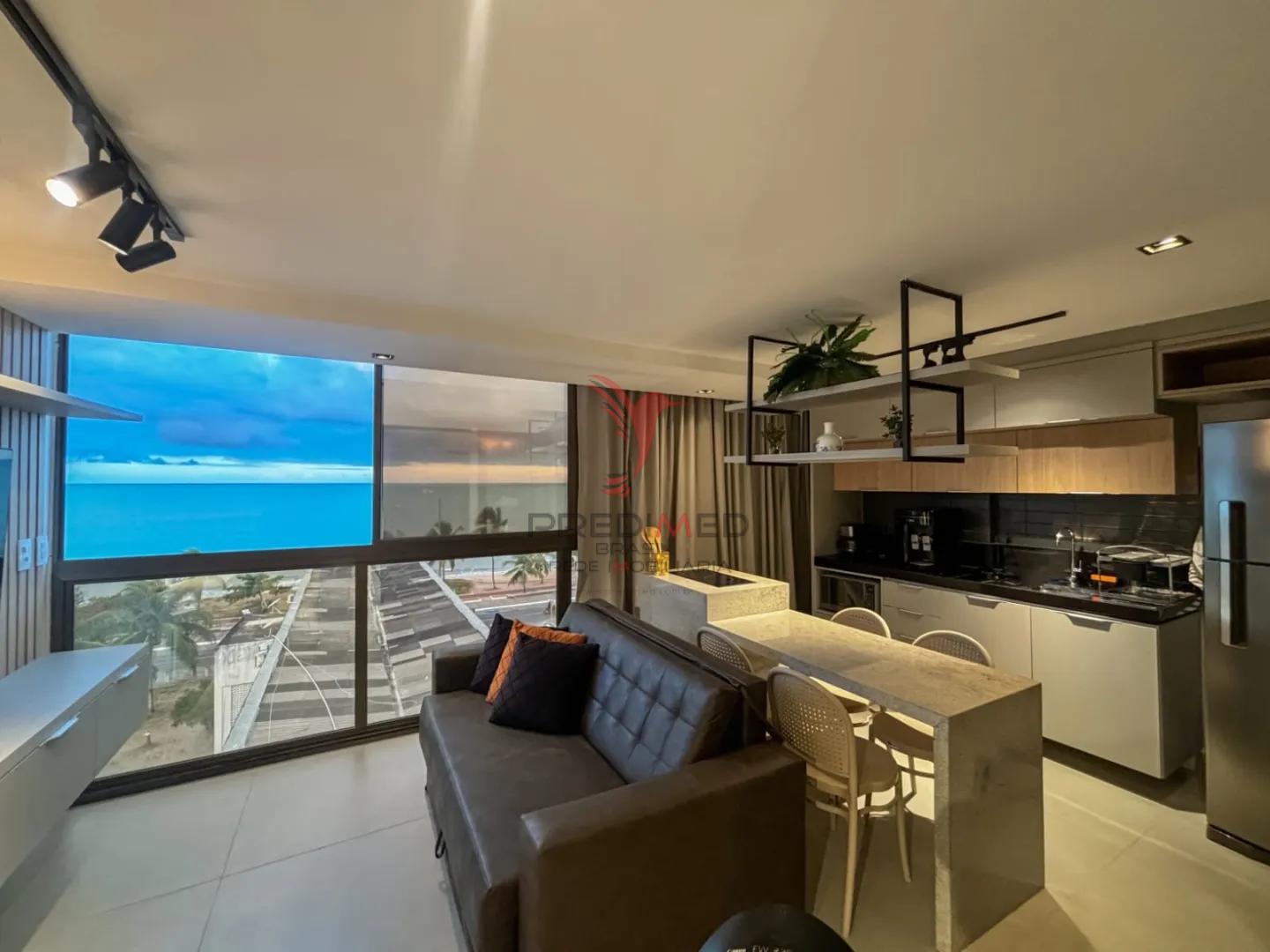 Flat com Vista Mar definitiva - 40m&sup2; - Cabo Branco Rua Vereador Antônio Pessoa da Rocha João Pessoa - 