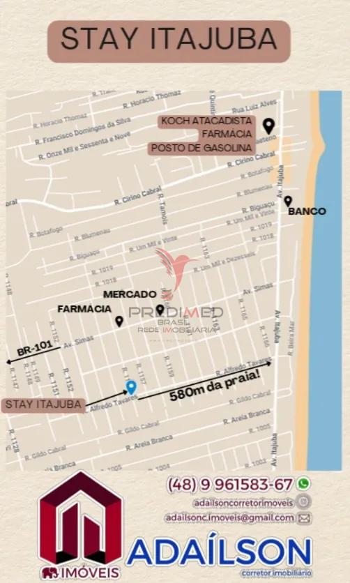 Apartamento/Studio 1 Quarto em Itajuba &ndash; Barra Velha/SC Brasil 30,25m&sup2; 650 Metros da Praia  Itapema - 