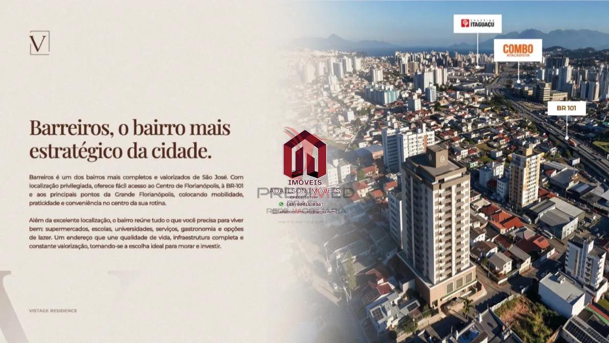 Vistage Residence Apartamentos &agrave; venda em S&atilde;o Jos&eacute; SC Brasil  São José - 