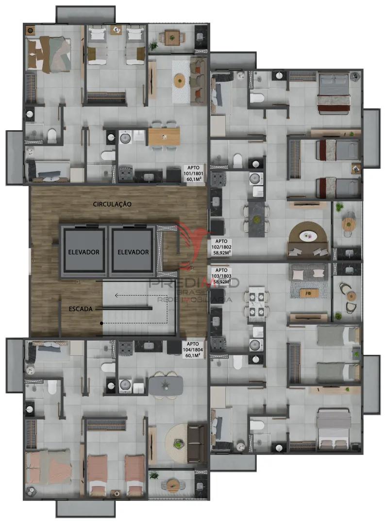 Apartamento Bessa Nascente com vista mar Avenida Marechal Hermes da Fonseca João Pessoa - 