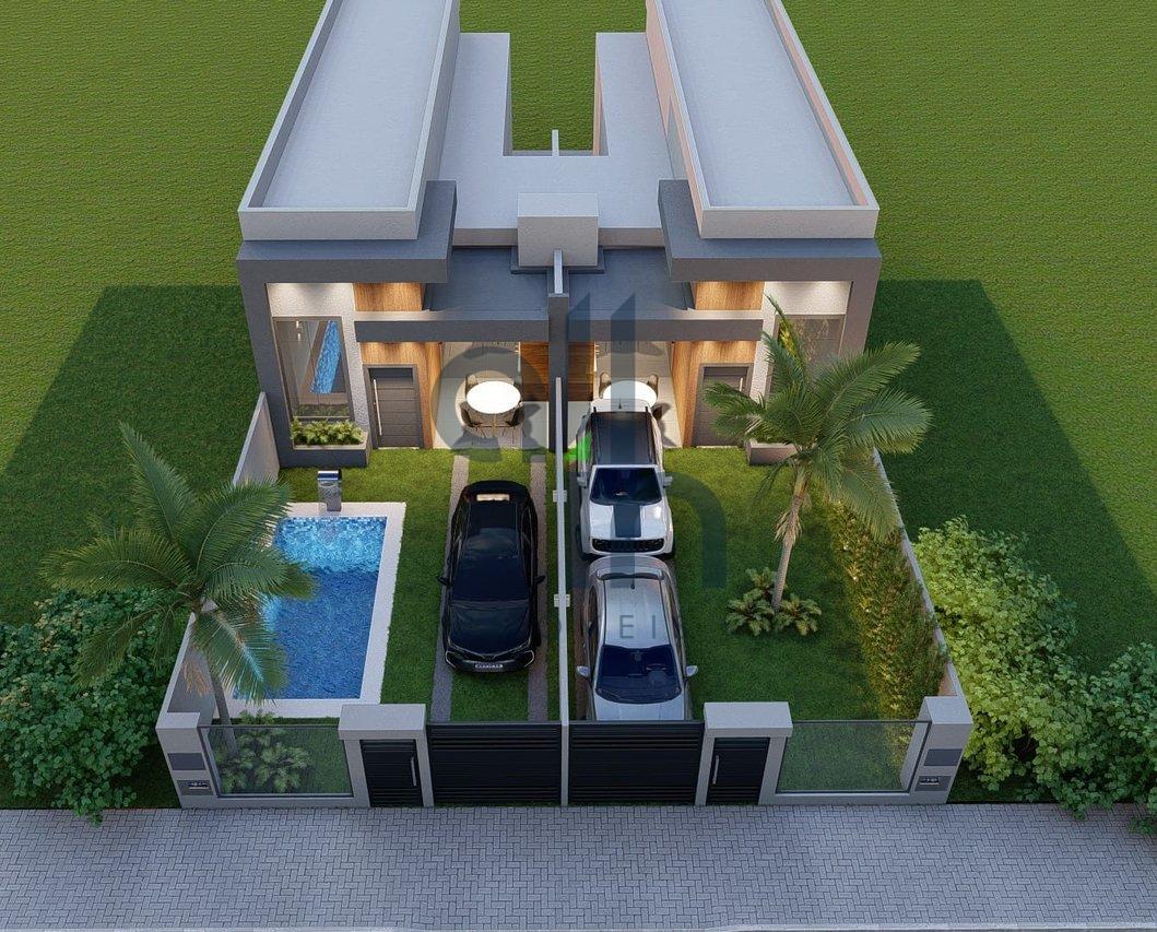 Linda casa com pé direito alto, na praia do Grant - Barra Velha - 