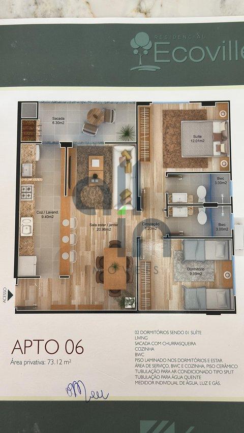 Lindo apartamento 02 dormitórios totalmente decorado e mobiliado!  Camboriú - 