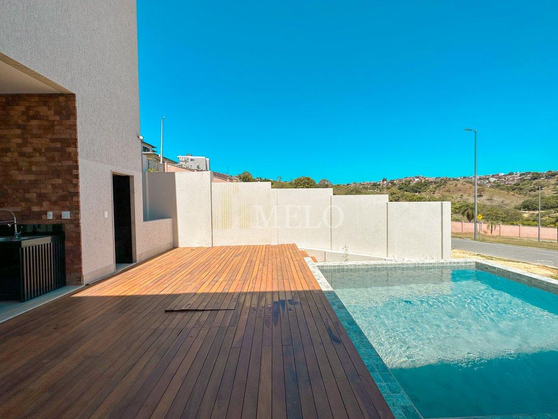 Espetacular casa com piscina no Alphaville Vespasiano à venda por R$ 2.650.000,00 - Vespasiano - 