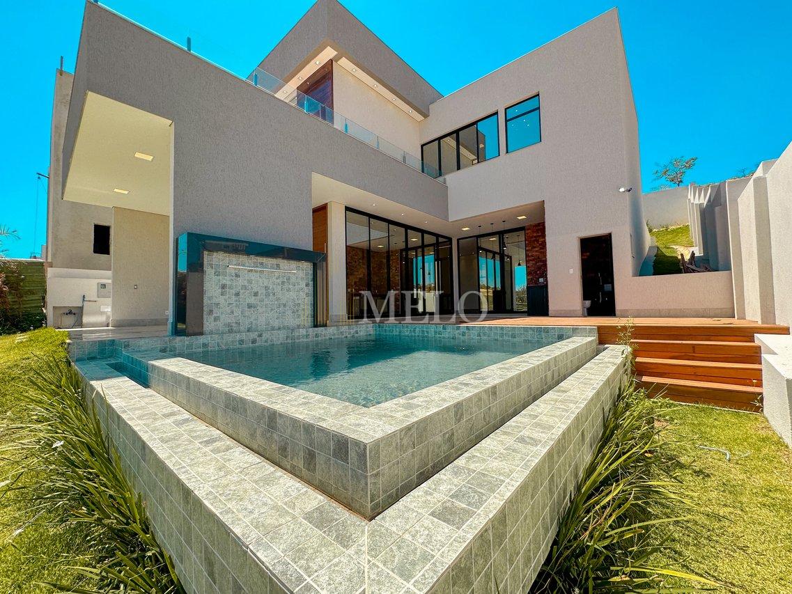 Espetacular casa com piscina no Alphaville Vespasiano à venda por R$ 2.650.000,00 - Vespasiano - 
