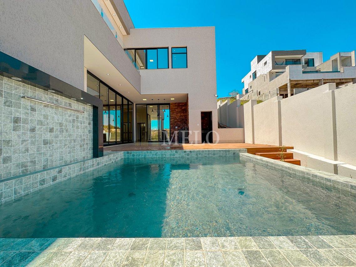 Espetacular casa com piscina no Alphaville Vespasiano à venda por R$ 2.650.000,00 - Vespasiano - 