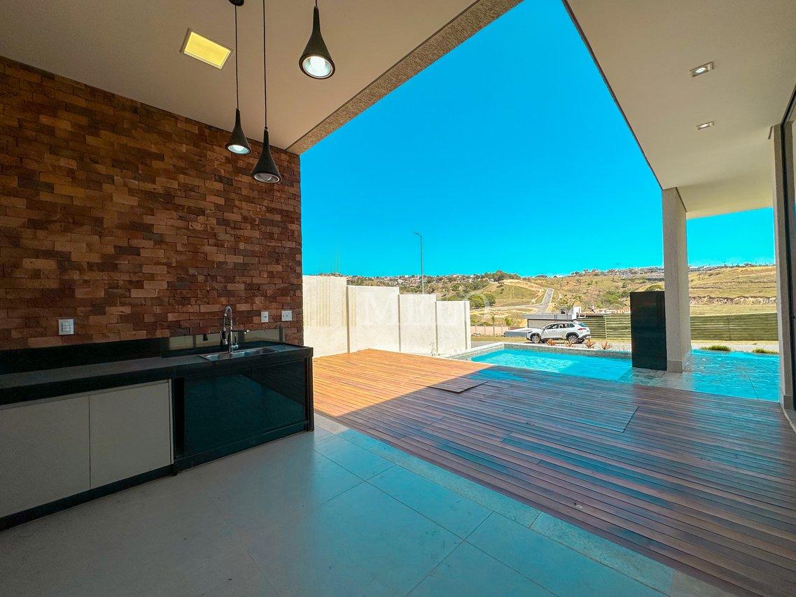 Espetacular casa com piscina no Alphaville Vespasiano à venda por R$ 2.650.000,00 - Vespasiano - 
