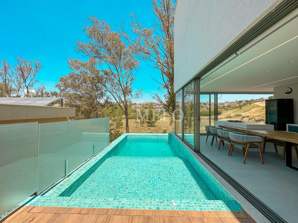Belíssima casa mobiliada com piscina em condomínio fechado para locação por R$ 22.000,00 - Vespasiano - 