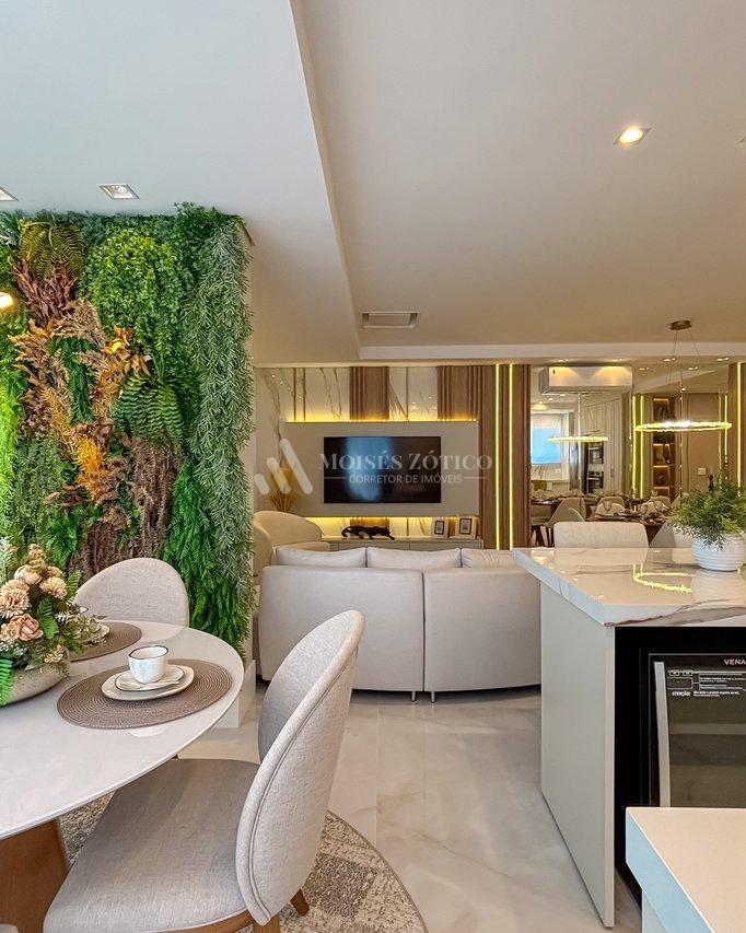 Apartamento finamente mobiliado com vista para o mar Rua 123 Itapema - 
