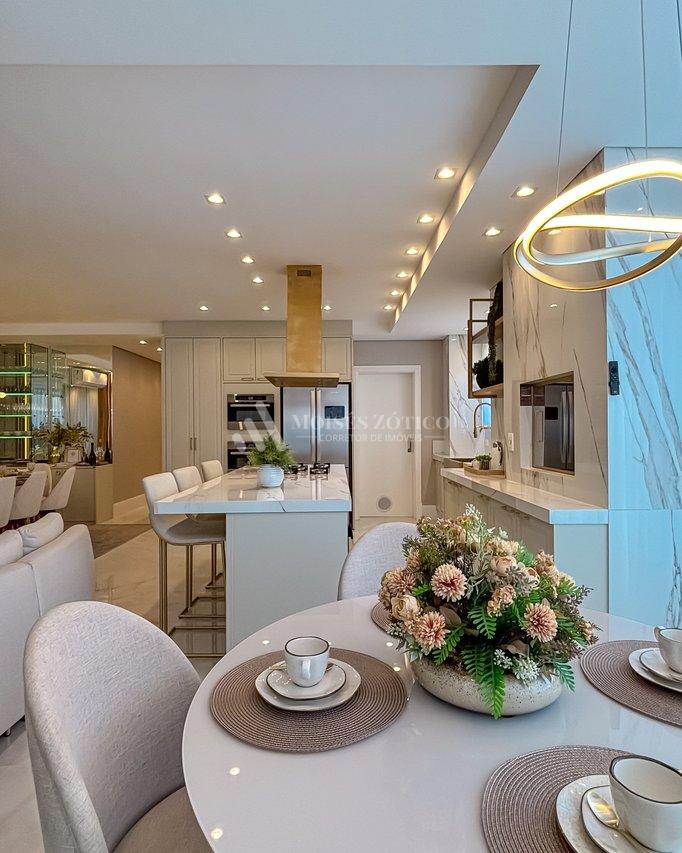 Apartamento finamente mobiliado com vista para o mar Rua 123 Itapema - 