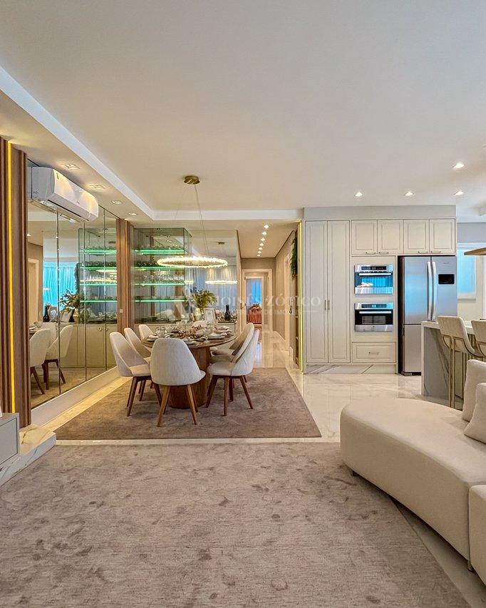 Apartamento finamente mobiliado com vista para o mar Rua 123 Itapema - 