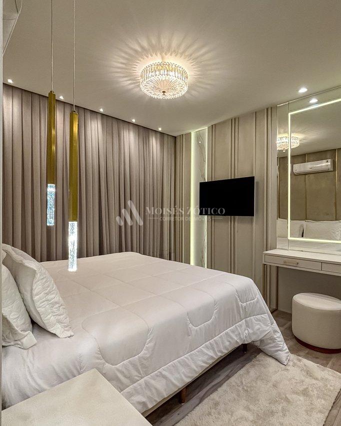 Apartamento finamente mobiliado com vista para o mar Rua 123 Itapema - 