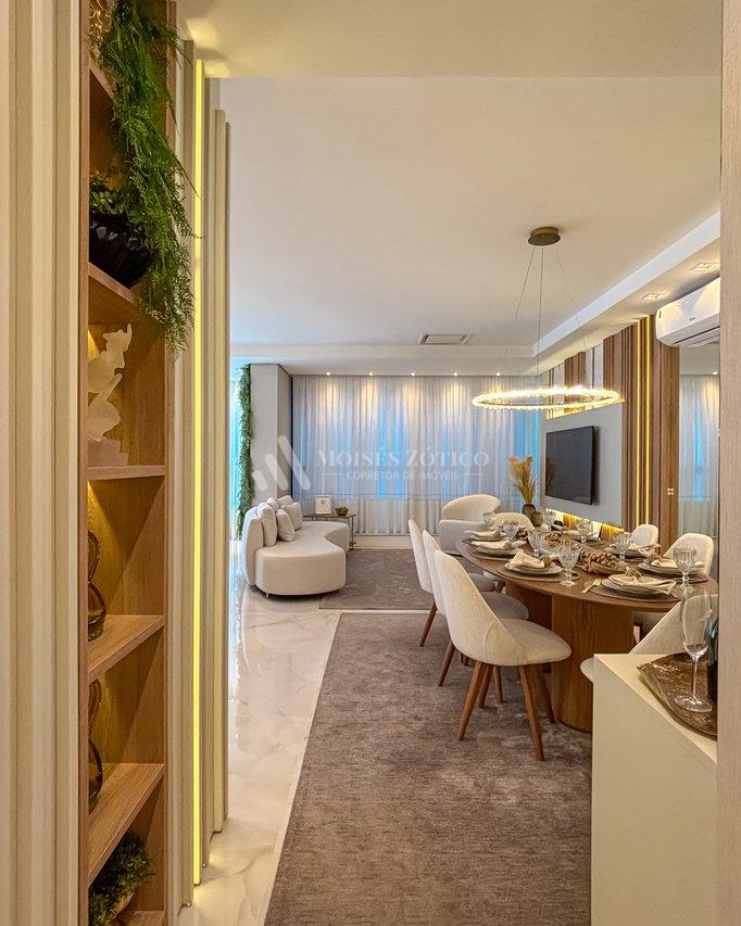 Apartamento finamente mobiliado com vista para o mar Rua 123 Itapema - 
