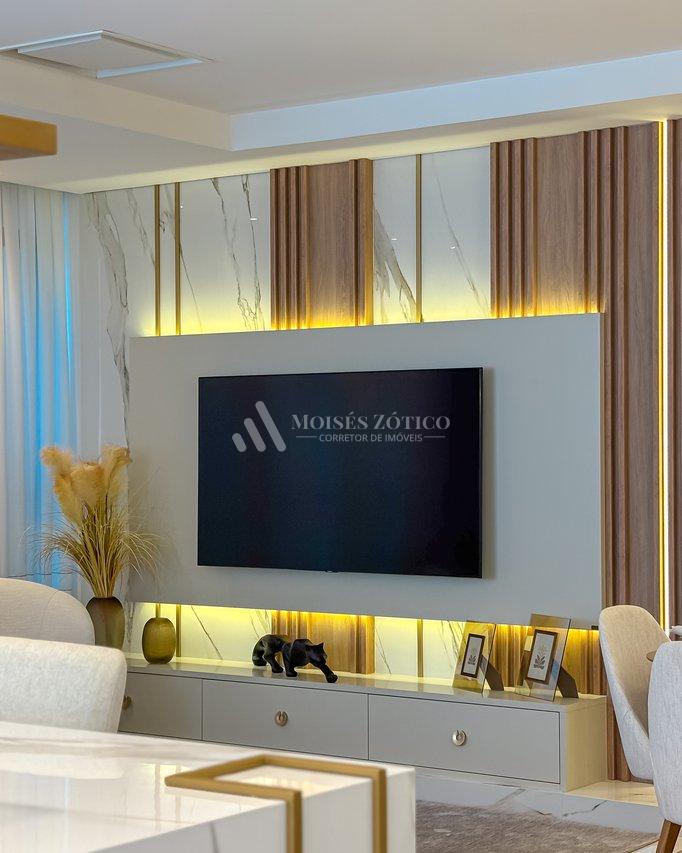 Apartamento finamente mobiliado com vista para o mar Rua 123 Itapema - 