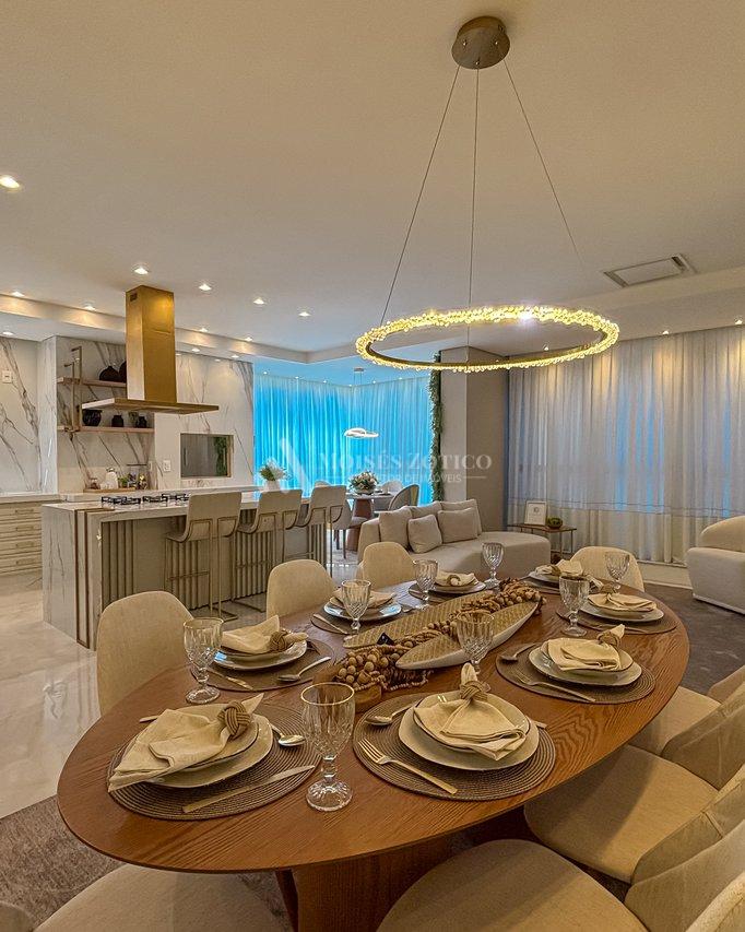 Apartamento finamente mobiliado com vista para o mar Rua 123 Itapema - 