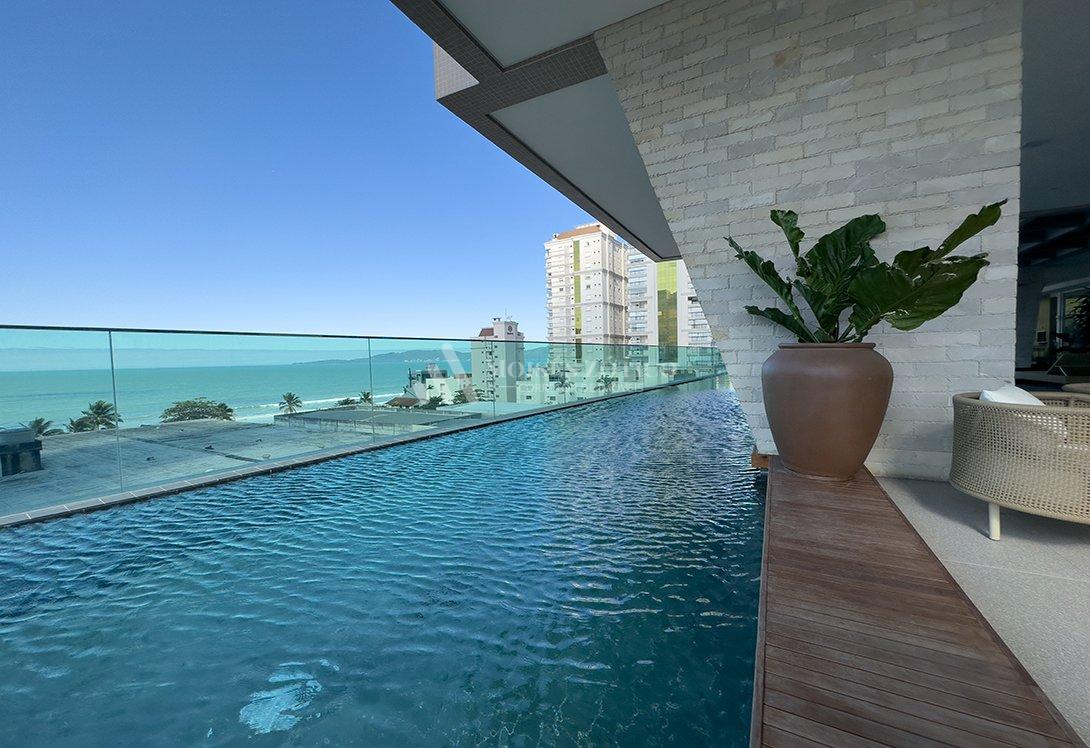 Apartamento de 4 dormitórios com vista para o mar em Meia Praia Rua 202 Itapema - 