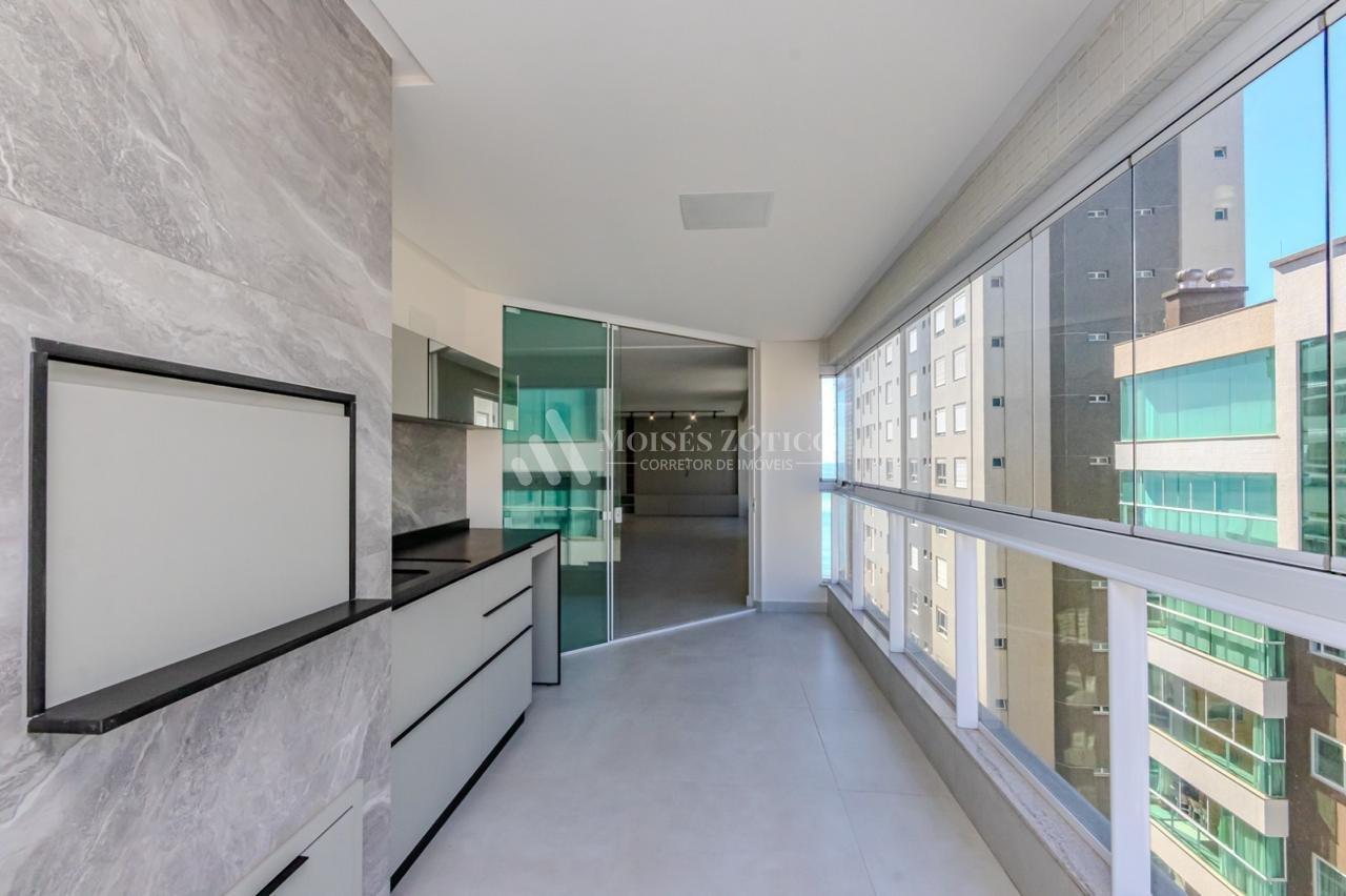 Apartamento semimobiliado de 4 suítes em Meia Praia Rua 234 Itapema - 