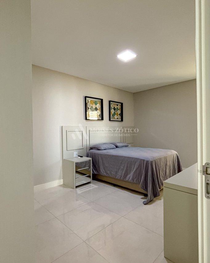 Apartamento mobiliado com 4 suítes e 3 vagas de garagem em Meia Praia Rua 256 Itapema - 