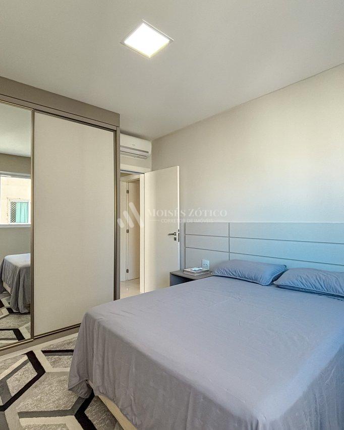 Apartamento mobiliado com 4 suítes e 3 vagas de garagem em Meia Praia Rua 256 Itapema - 