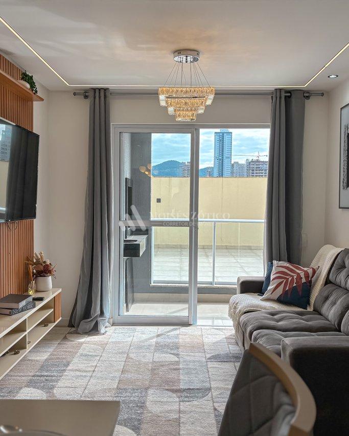 Apartamento mobiliado com terraço em Itapema Rua 600 Itapema - 