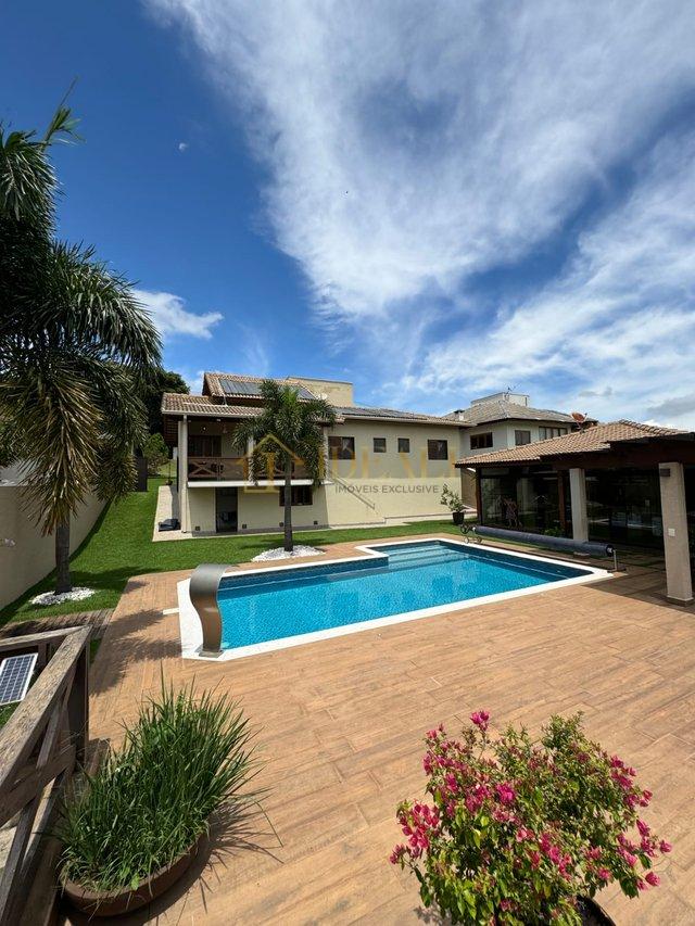 Deslumbrante casa estilo Chácara em condomínio fechado, Atibaia-SP - Atibaia - 