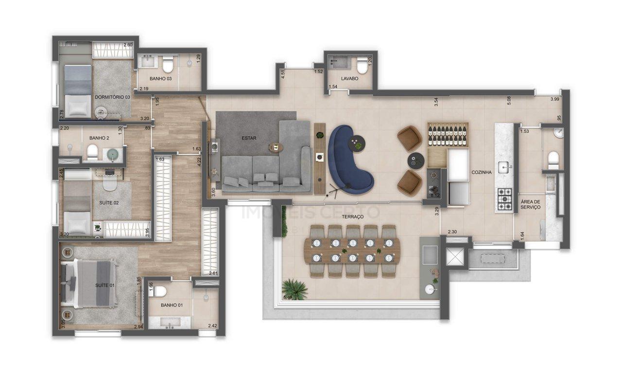 Apartamento a venda Mirandópolis - Vila Clementino - 4 dormitórios sendo 2 Suítes Rua das Azaléas São Paulo - 