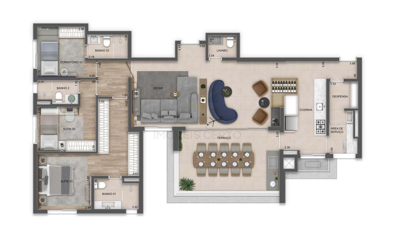 Apartamento a venda Mirandópolis - Vila Clementino - 4 dormitórios sendo 2 Suítes Rua das Azaléas São Paulo - 