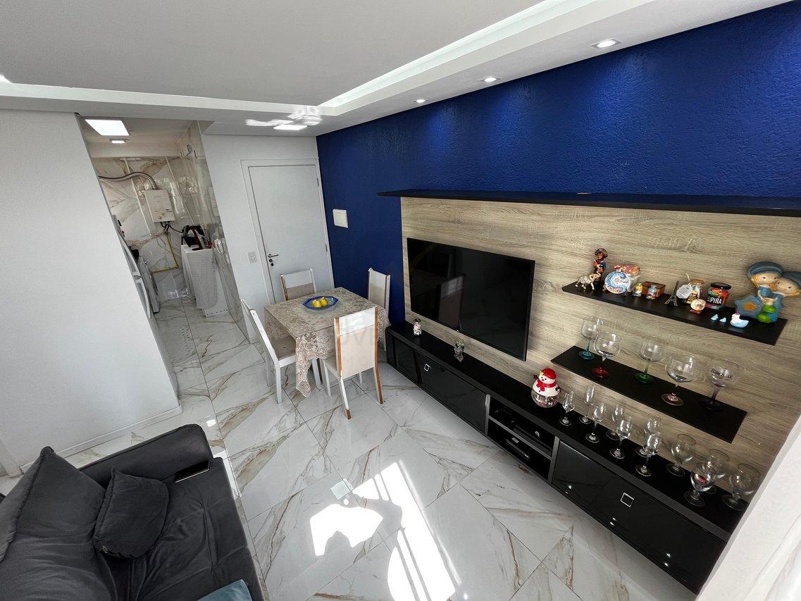 Apartamento 39m² reformado e semi mobiliado 2 Dormitórios 1 vaga Cond.Novo Horizonte Terra Rua Valdir Soares Lopes Osasco - 