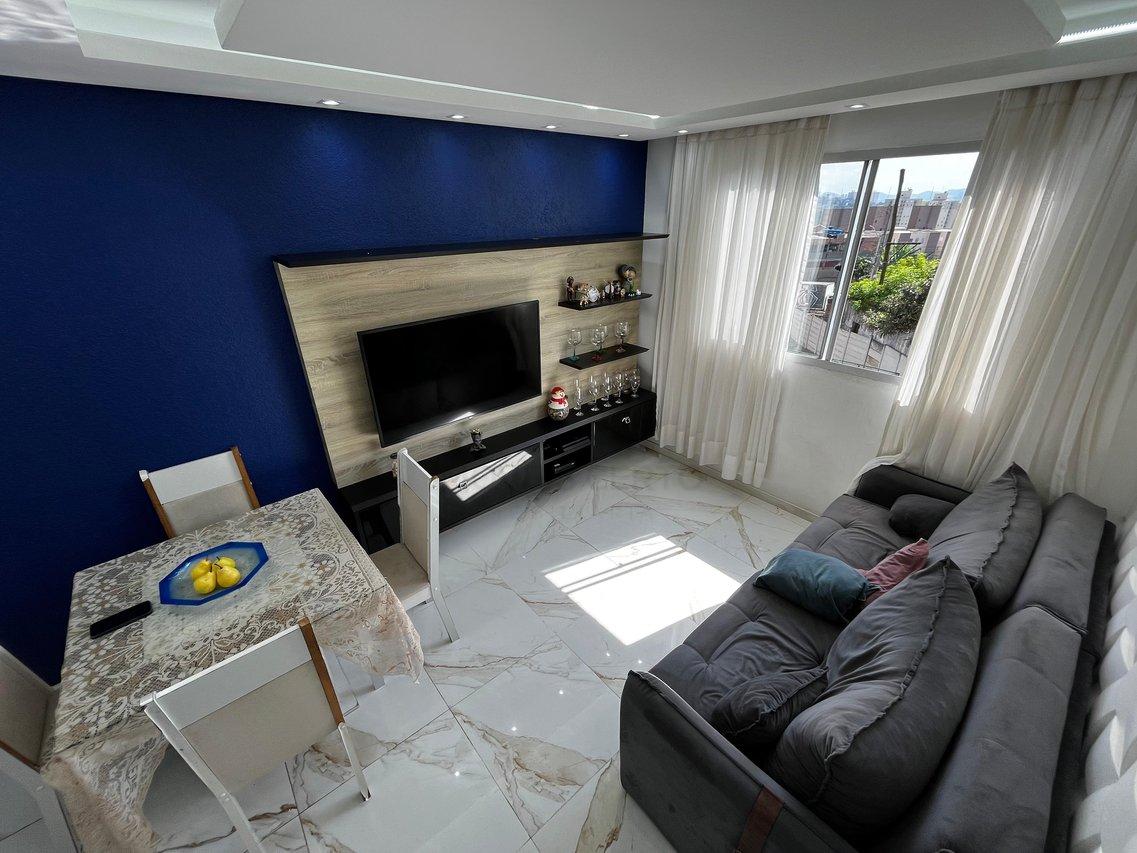 Apartamento 39m² reformado e semi mobiliado 2 Dormitórios 1 vaga Cond.Novo Horizonte Terra Rua Valdir Soares Lopes Osasco - 