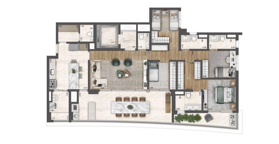 Apartamento a venda na Vila Mariana com 4 dormitórios e 2 Suítes na Vila Mariana Rua Embuaçu São Paulo - 
