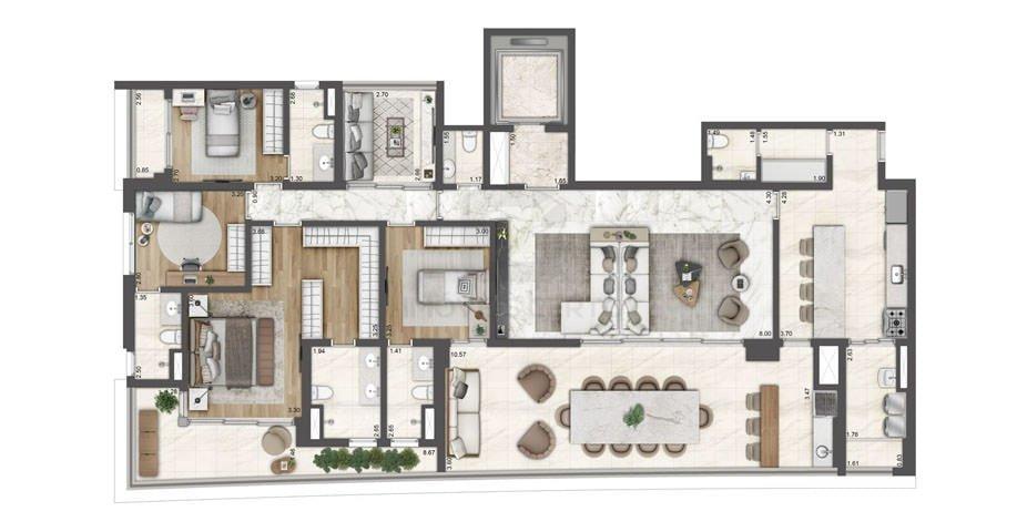 Apartamento a venda na Vila Mariana com 4 dormitórios e 2 Suítes na Vila Mariana Rua Embuaçu São Paulo - 