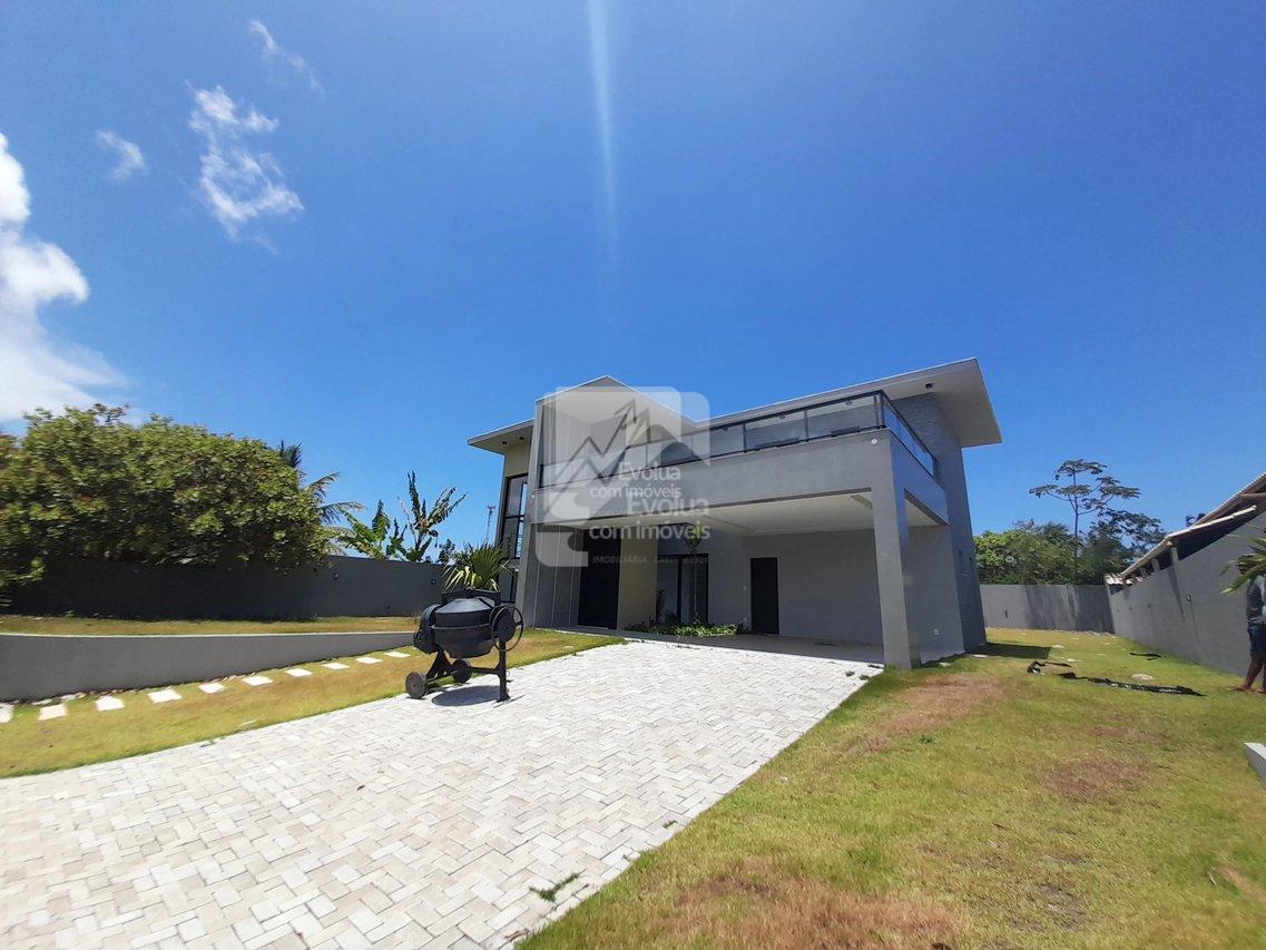 Casa nova com 4 suítes em condomínio - Barra do Jacuípe  Camaçari - 